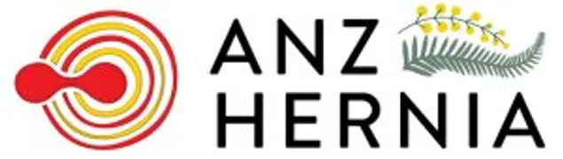 ANZ Hernia logo with fern design