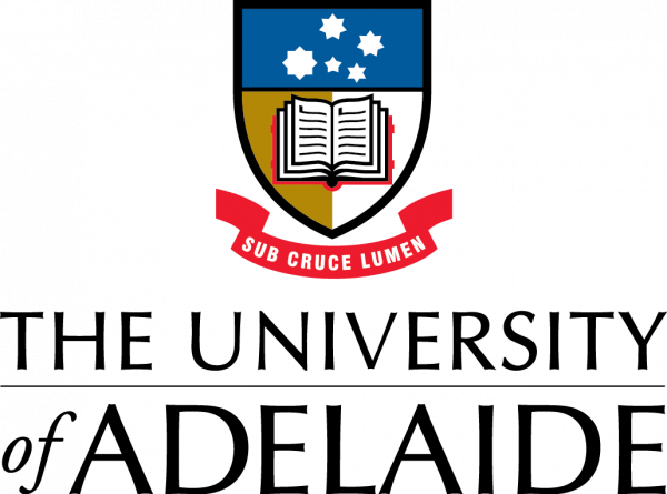 University of Adelaide logo with Southern Cross stars.